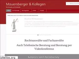 Sites similar to rechtsanwalt-mauersberger.de