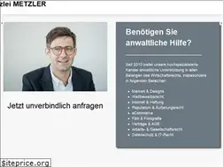 Sites similar to rechtsanwalt-metzler.de