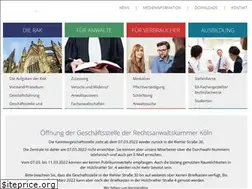 Sites similar to rechtsanwaltskammer-koeln.de
