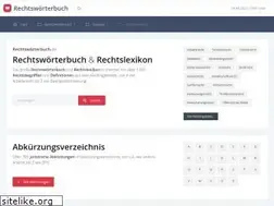 Sites similar to rechtswoerterbuch.de
