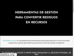 Sites similar to recicladores.com.ar