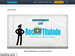 Sites similar to recientitulado.com