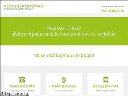 Sites similar to reciklazanovisad.rs