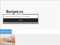 Sites similar to recipes.ru
