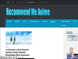 Sites similar to recommendmeanime.com