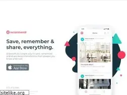Sites similar to recommendr.com