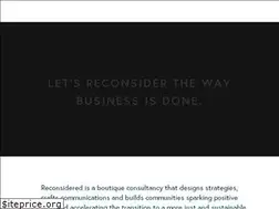 Sites similar to reconsidered.co