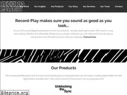 Sites similar to record-play.net