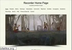 Sites similar to recorderhomepage.net