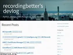 Sites similar to recordingbetter.com