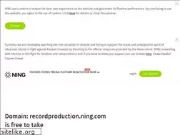 Sites similar to recordproduction.ning.com
