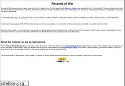 Sites similar to recordsofwar.com