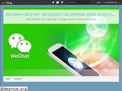 Sites similar to recover-wechat-messages-on-iphone.over-blog.com