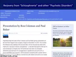 Sites similar to recoveryfromschizophrenia.org
