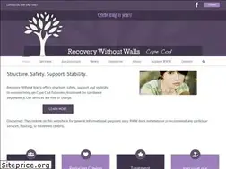 Sites similar to recoverywithoutwalls.org