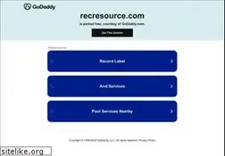 Sites similar to recresource.com