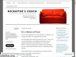 Sites similar to recruiterscouch.com