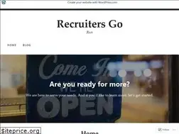 Sites similar to recruitersgo.wordpress.com