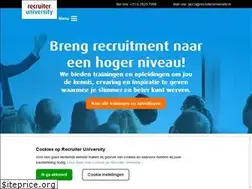 Sites similar to recruiteruniversity.nl