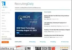 Sites similar to recruitingdaily.com