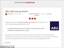 Sites similar to recruitmentmatters.nl