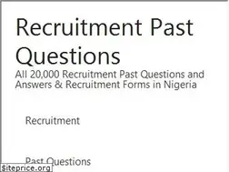 Sites similar to recruitmentpastquestions.com.ng