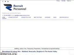 Sites similar to recruitpersonnel.com.au