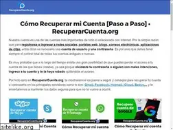 Sites similar to recuperarcuenta.org