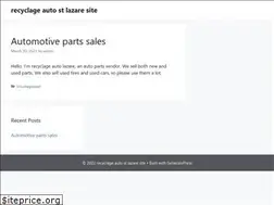 Sites similar to recyclageautostlazare.com