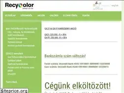 Sites similar to recycolor.hu
