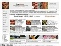 Sites similar to recyswiss.ch