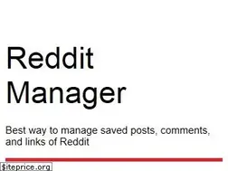 Sites similar to redditmanager.com