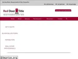 Sites similar to reddoortitle.com
