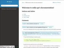 Sites similar to redis-py.readthedocs.io