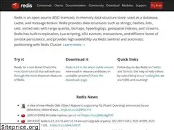 Sites similar to redis.io