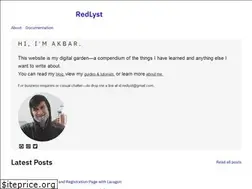 Sites similar to redlyst.github.io