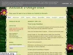 Sites similar to reducefootprints.blogspot.com