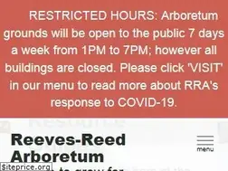 Sites similar to reeves-reedarboretum.org