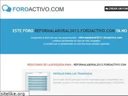 Sites similar to reformalaboral2012.foroactivo.com