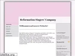 Sites similar to reformation-singers-company.de