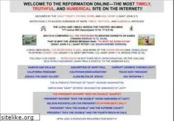 Sites similar to reformation.org