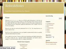 Sites similar to refreshnotes.com