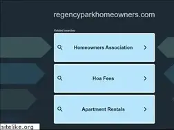 Sites similar to regencyparkhomeowners.com