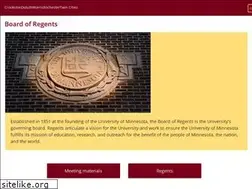 Sites similar to regents.umn.edu