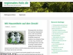 Sites similar to regionales-holz.de