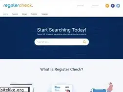 Sites similar to registercheck.com