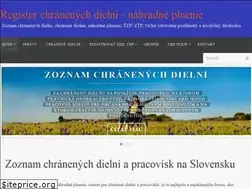 Sites similar to registerchranenychdielni.sk