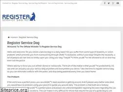 Sites similar to registerservicedog.net