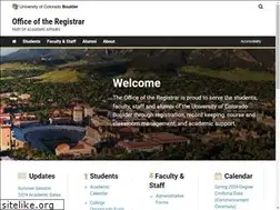 Sites similar to registrar.colorado.edu