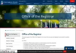 Sites similar to registrar.columbusstate.edu
